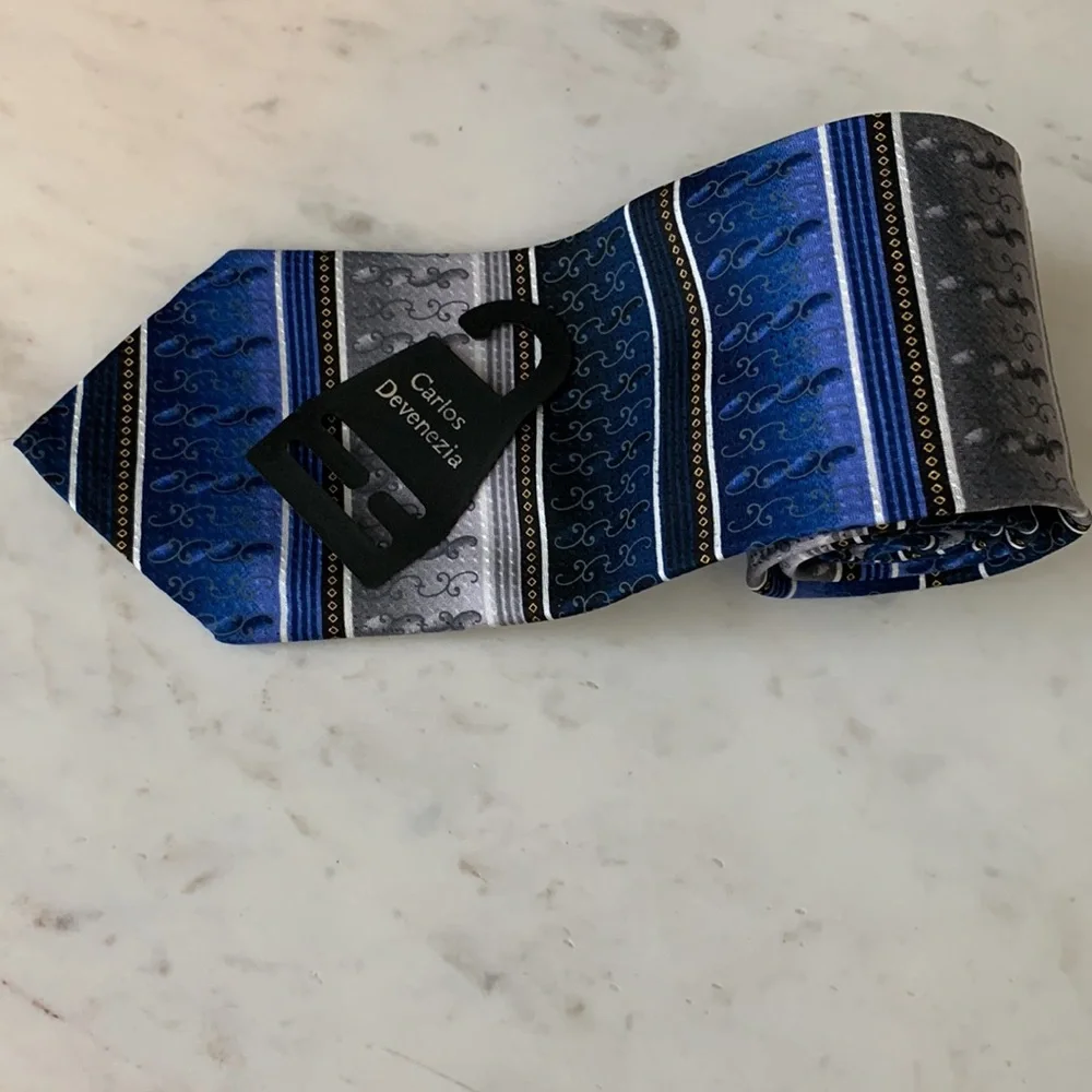 Carlos Devenezia Multicolored Silk Tie